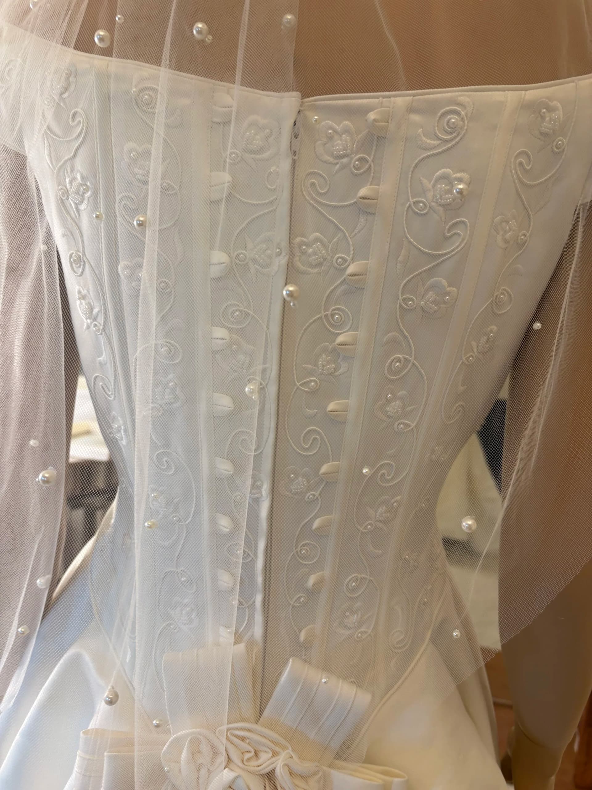 Cecilina – Preloved brudekjole str. 38 - billede 5