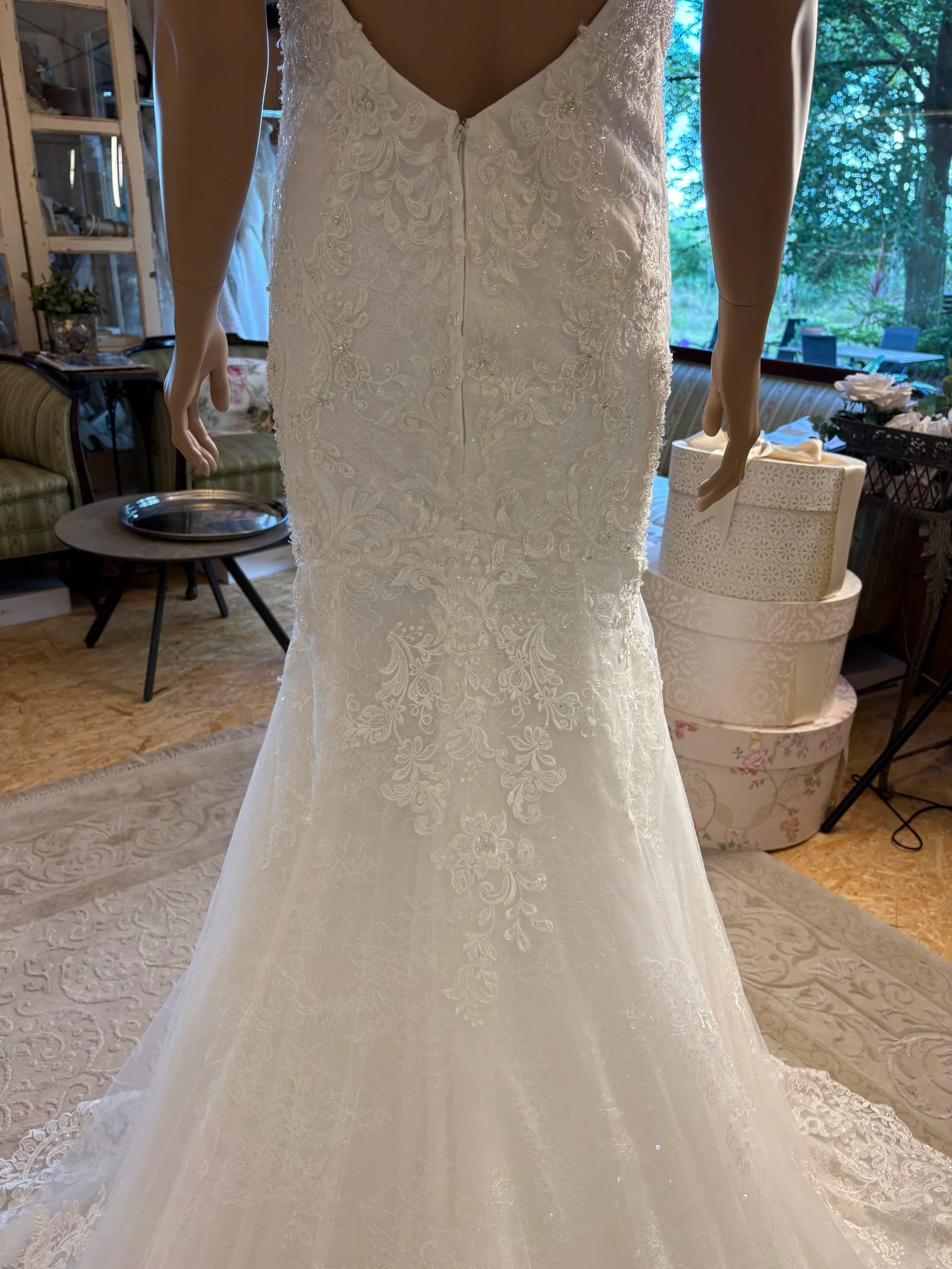 Bitten – Preloved brudekjole str. 38 - billede 4