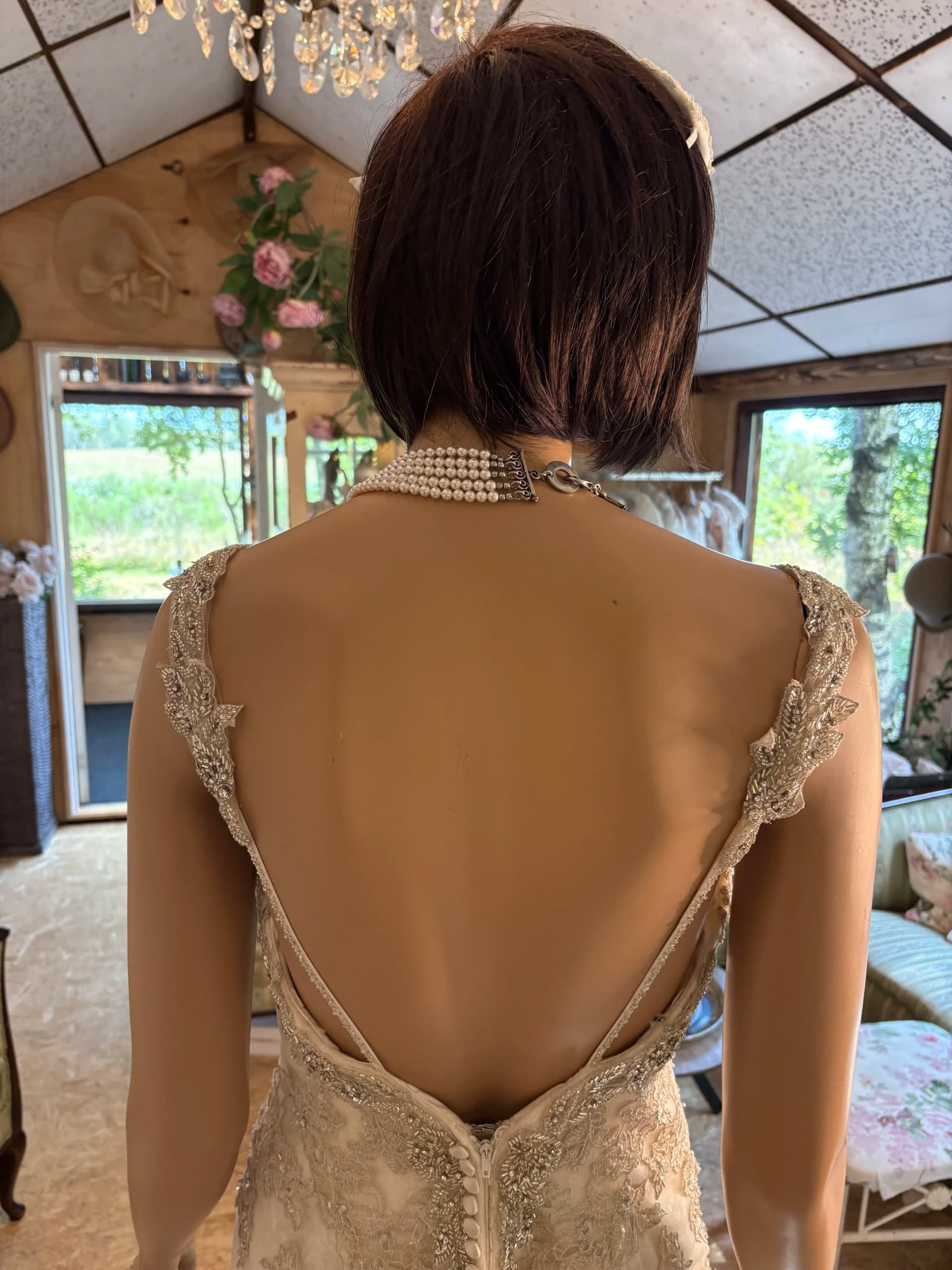Luise – Preloved brudekjole str. 38 - billede 3