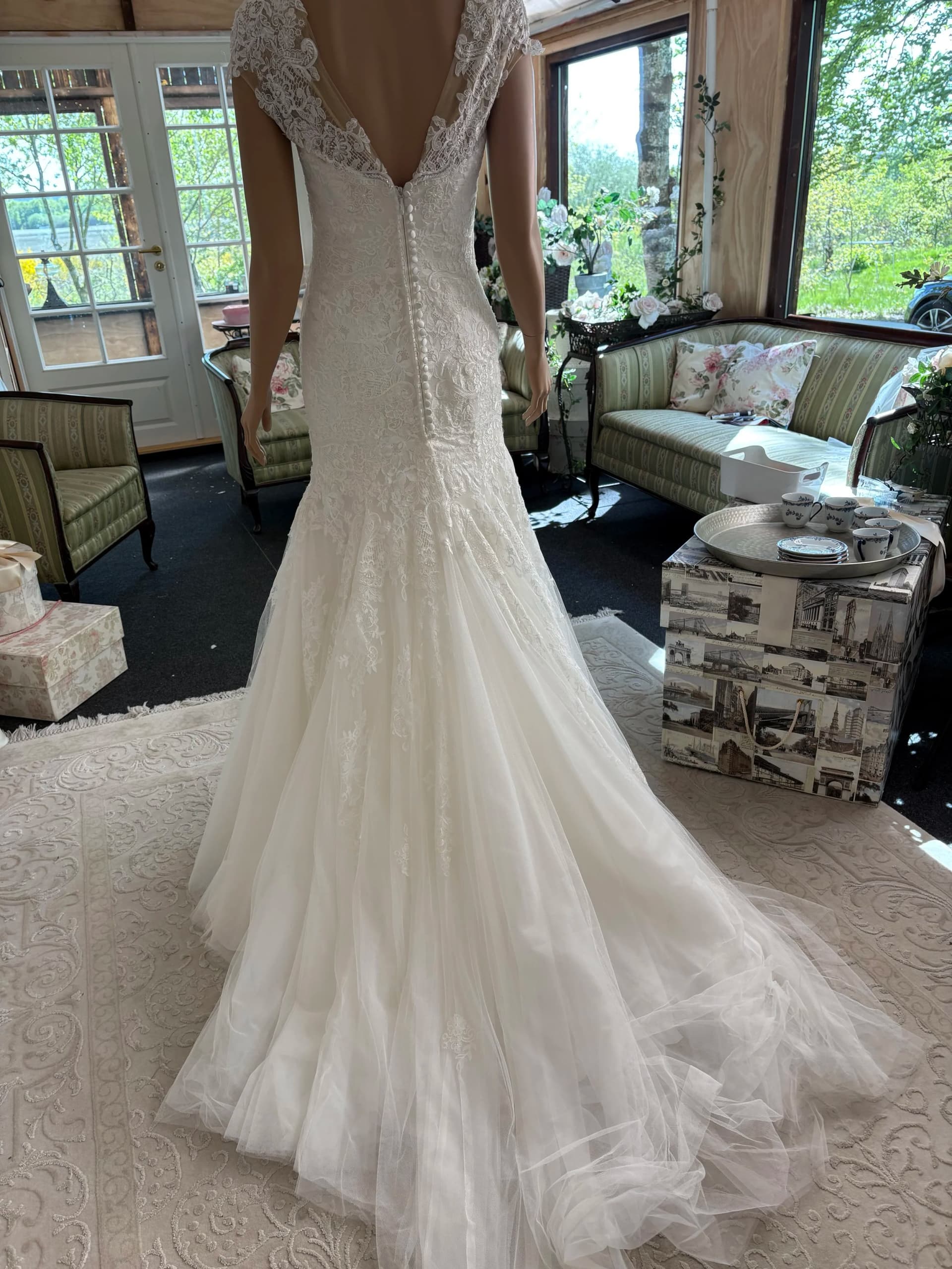 Petrine – Preloved brudekjole str. 36 - billede 3