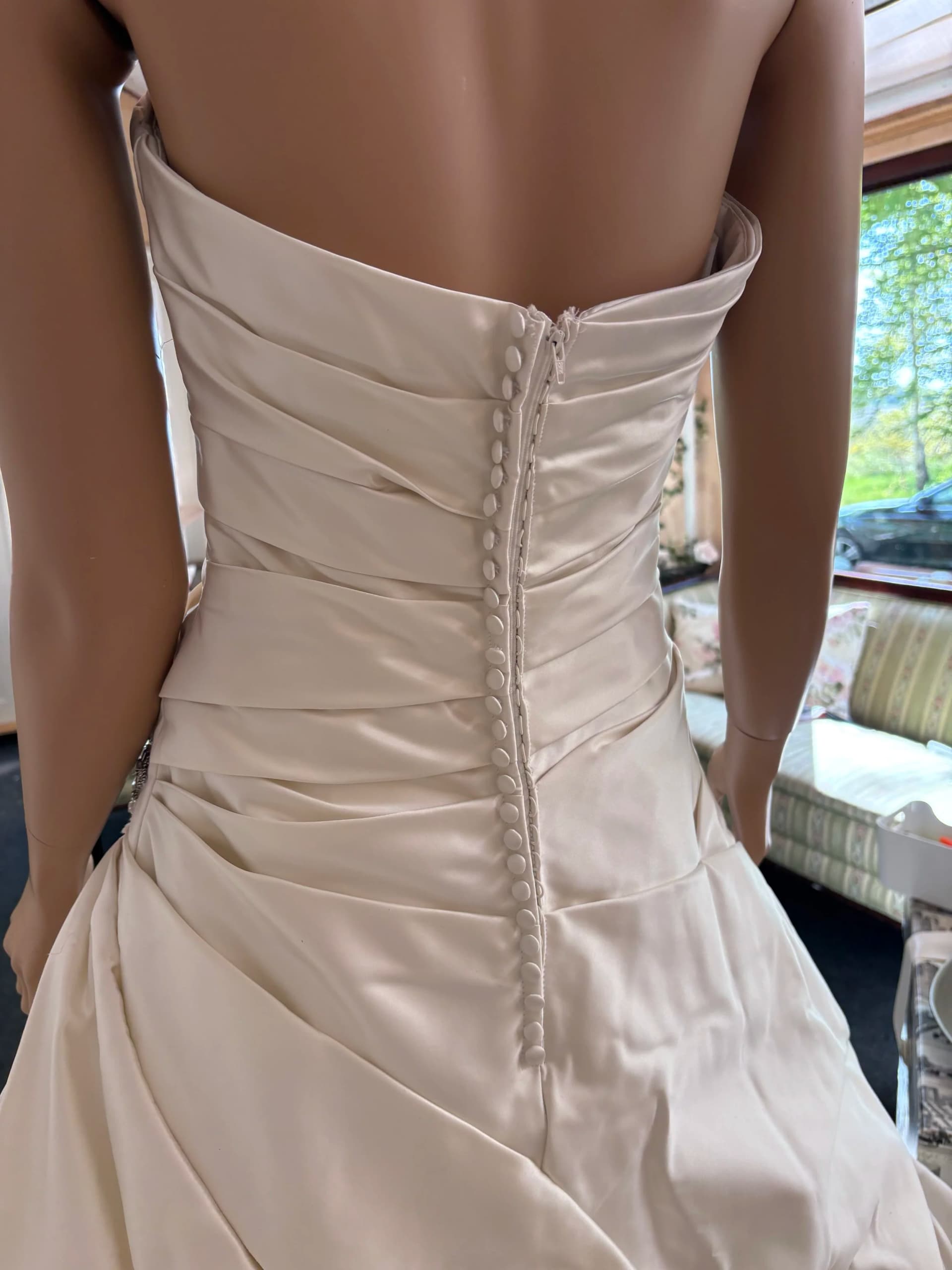Dorethe – Preloved brudekjole str. 36 - billede 4