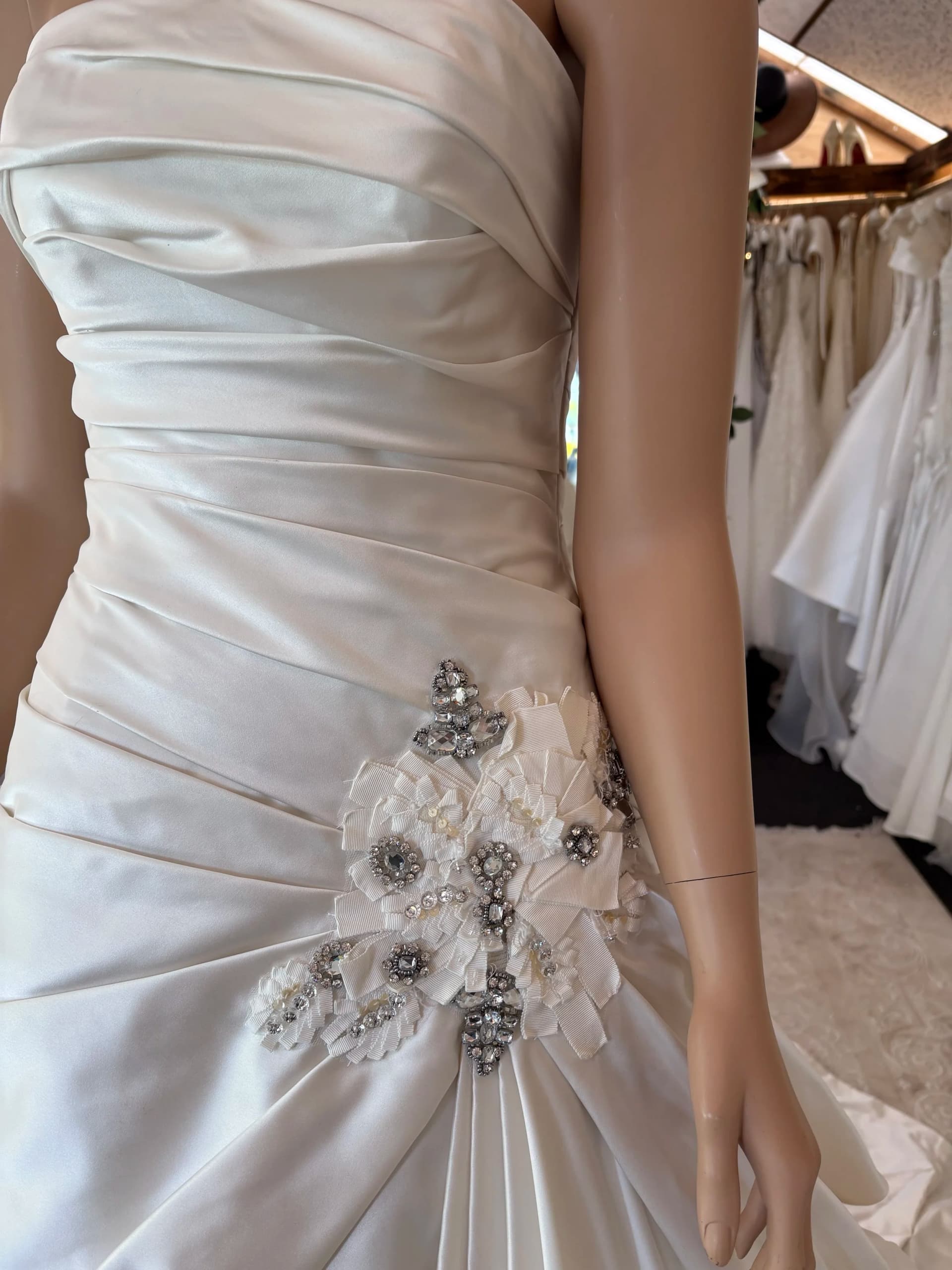 Dorethe – Preloved brudekjole str. 36 - billede 7