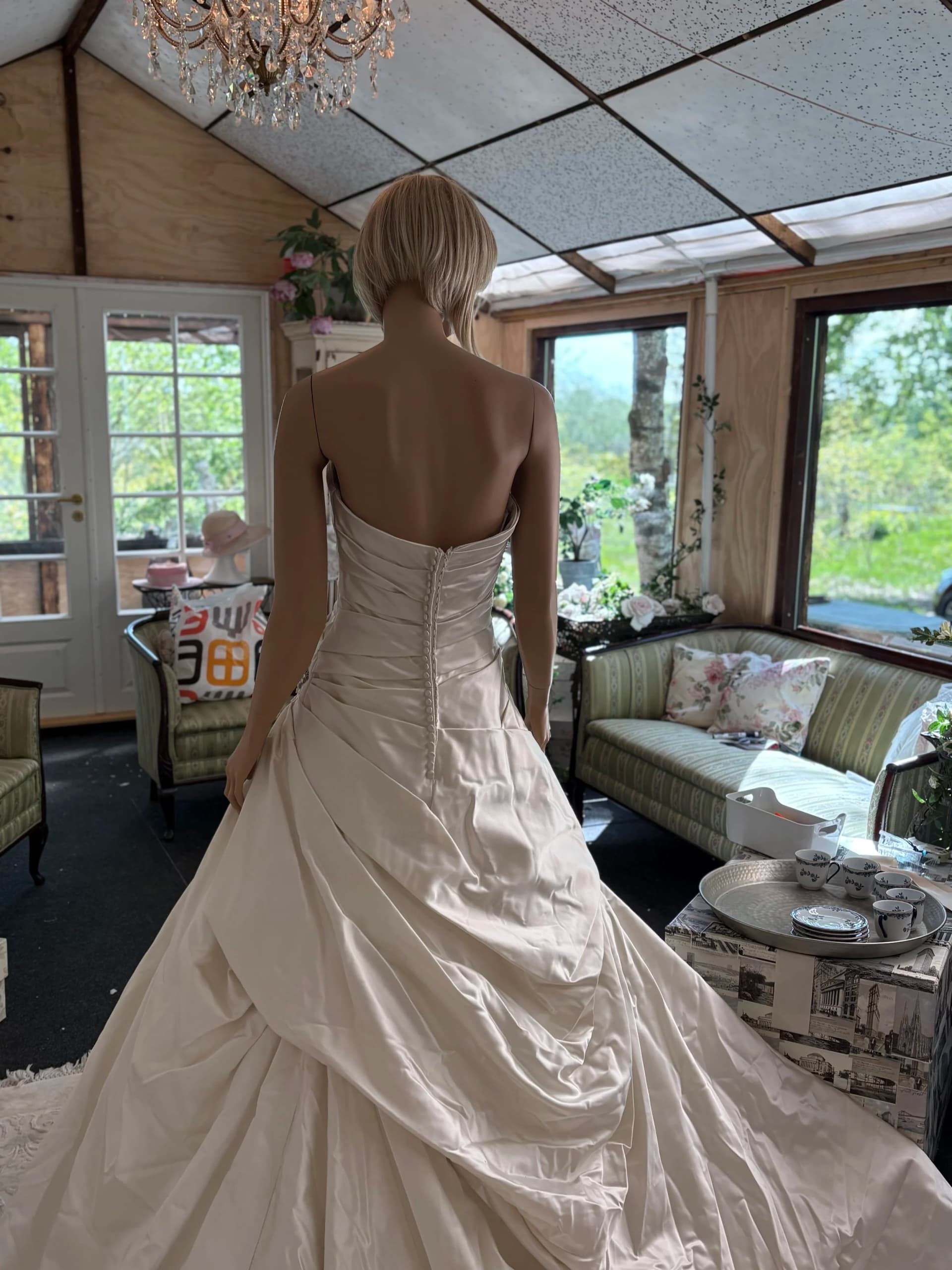 Dorethe – Preloved brudekjole str. 36 - billede 8