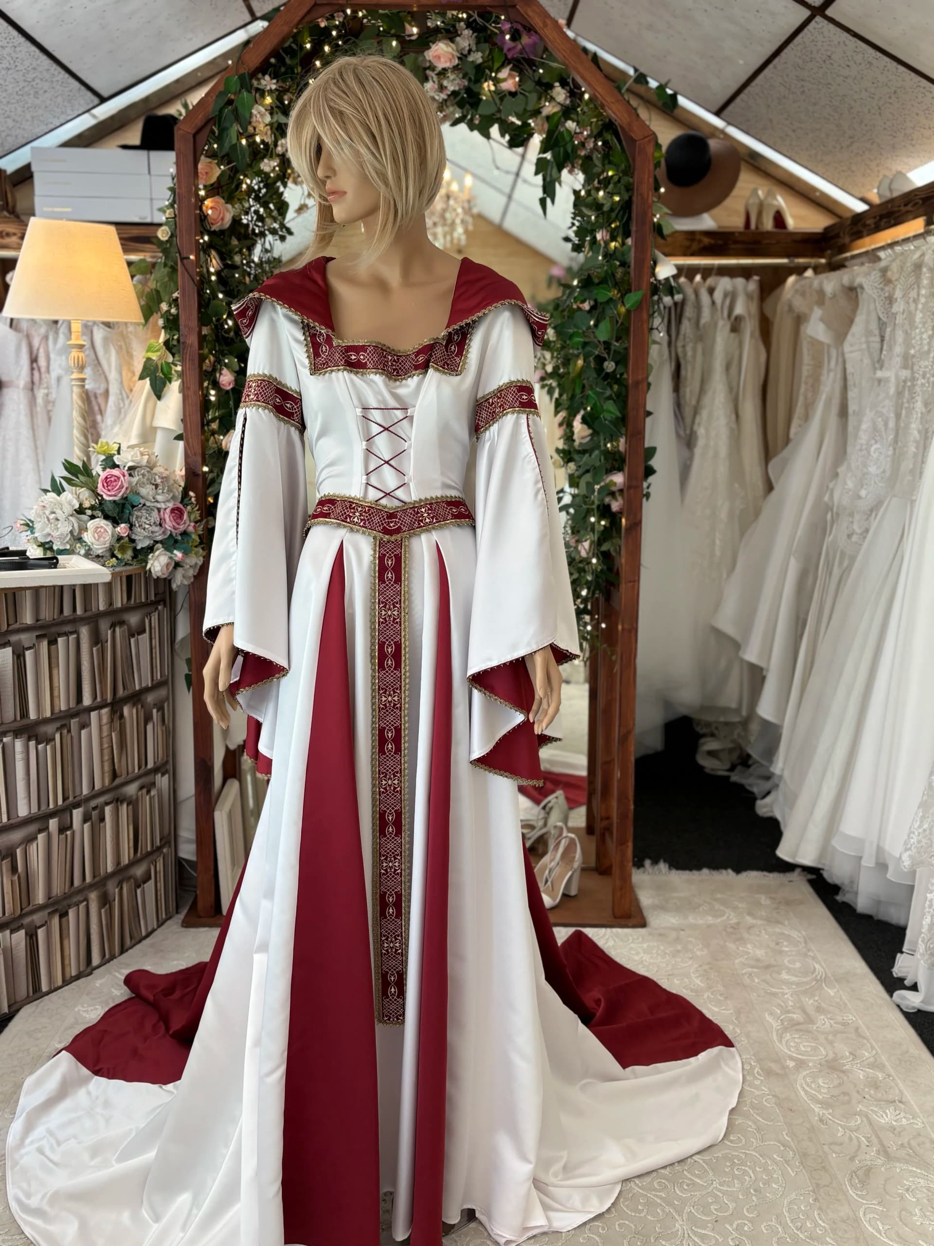 Agnes – Preloved brudekjole str. 38-40 - billede 15