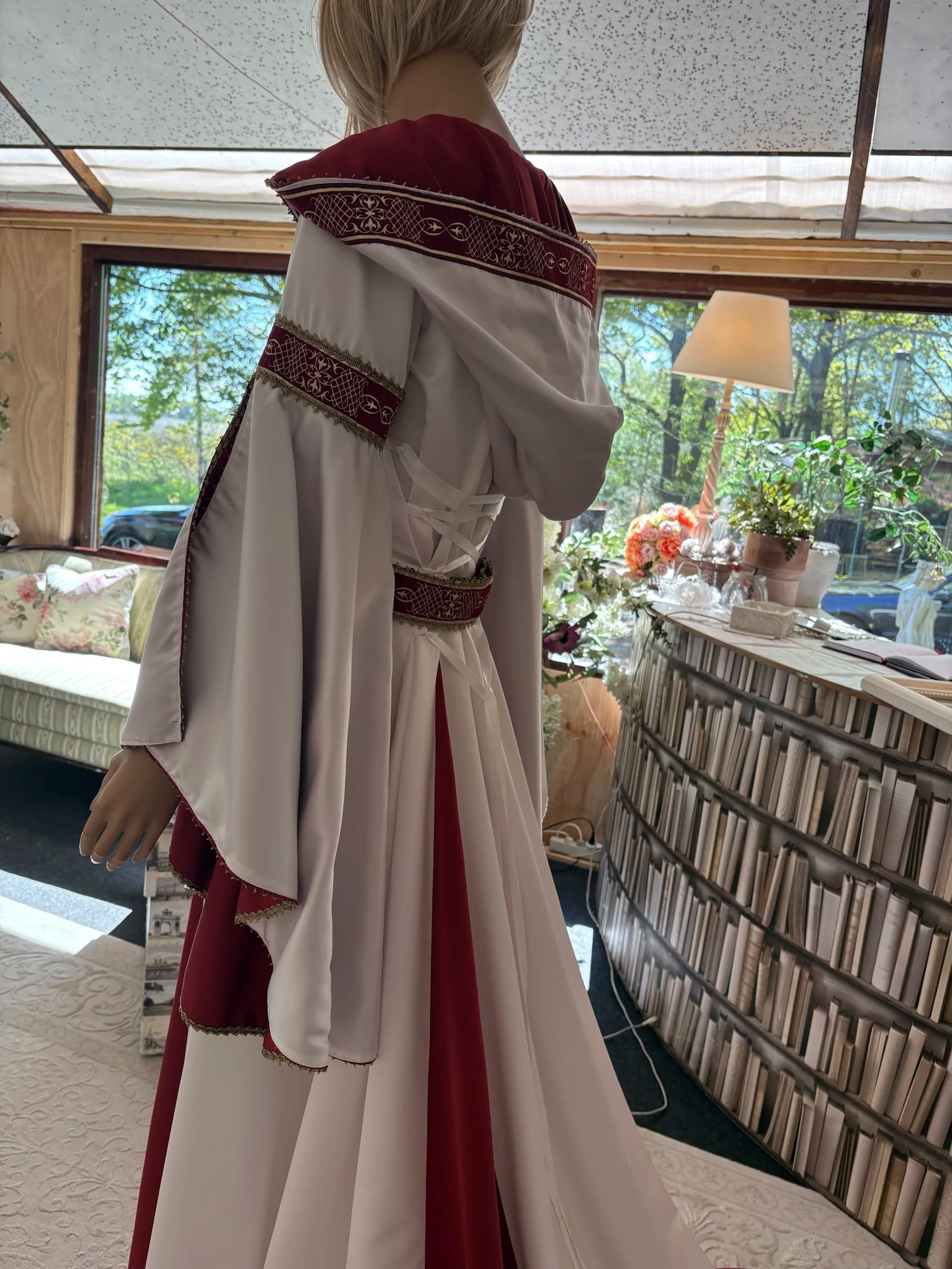 Agnes – Preloved brudekjole str. 38-40 - billede 6