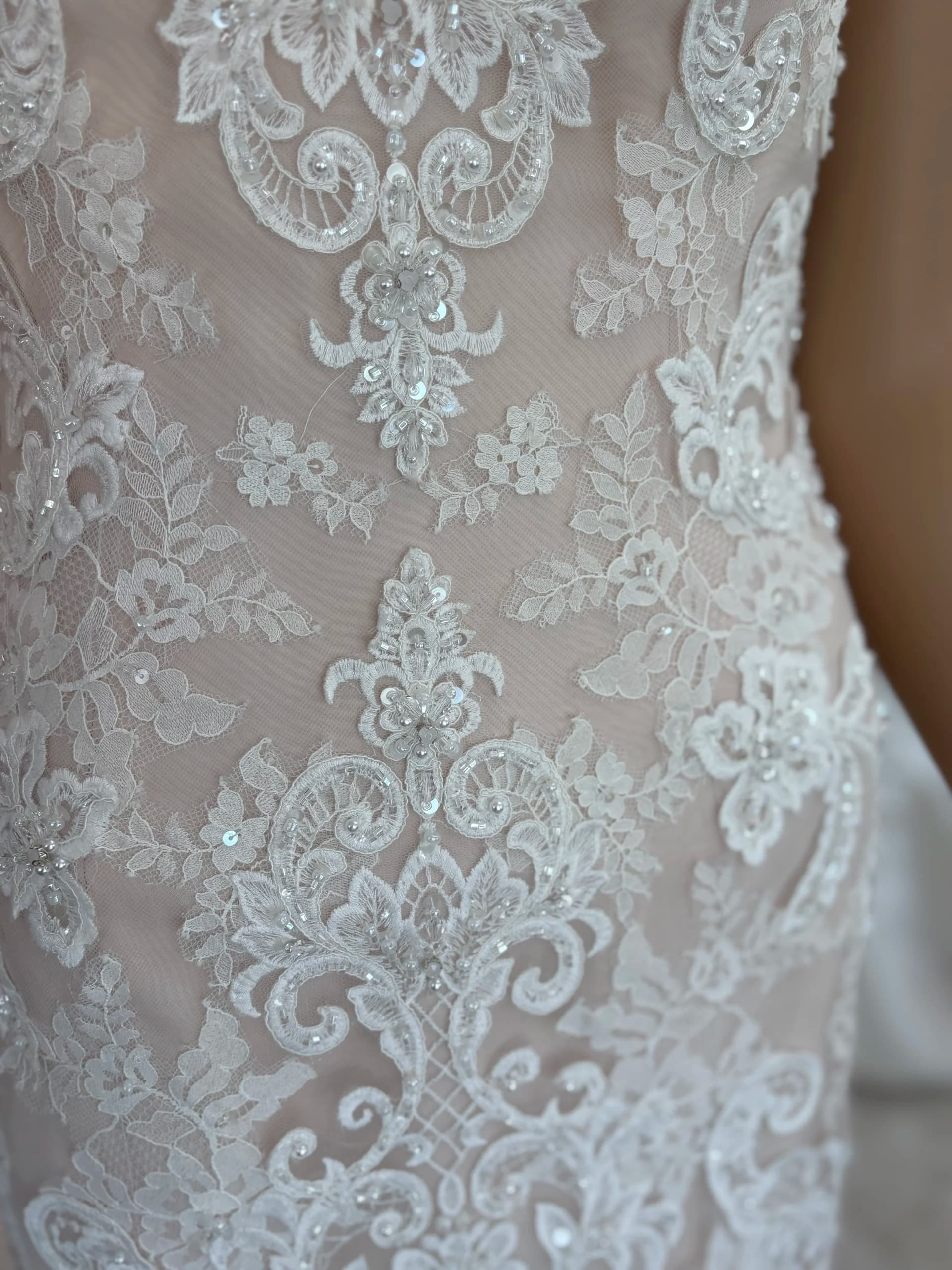 Elina – Preloved brudekjole str. 38 - billede 4