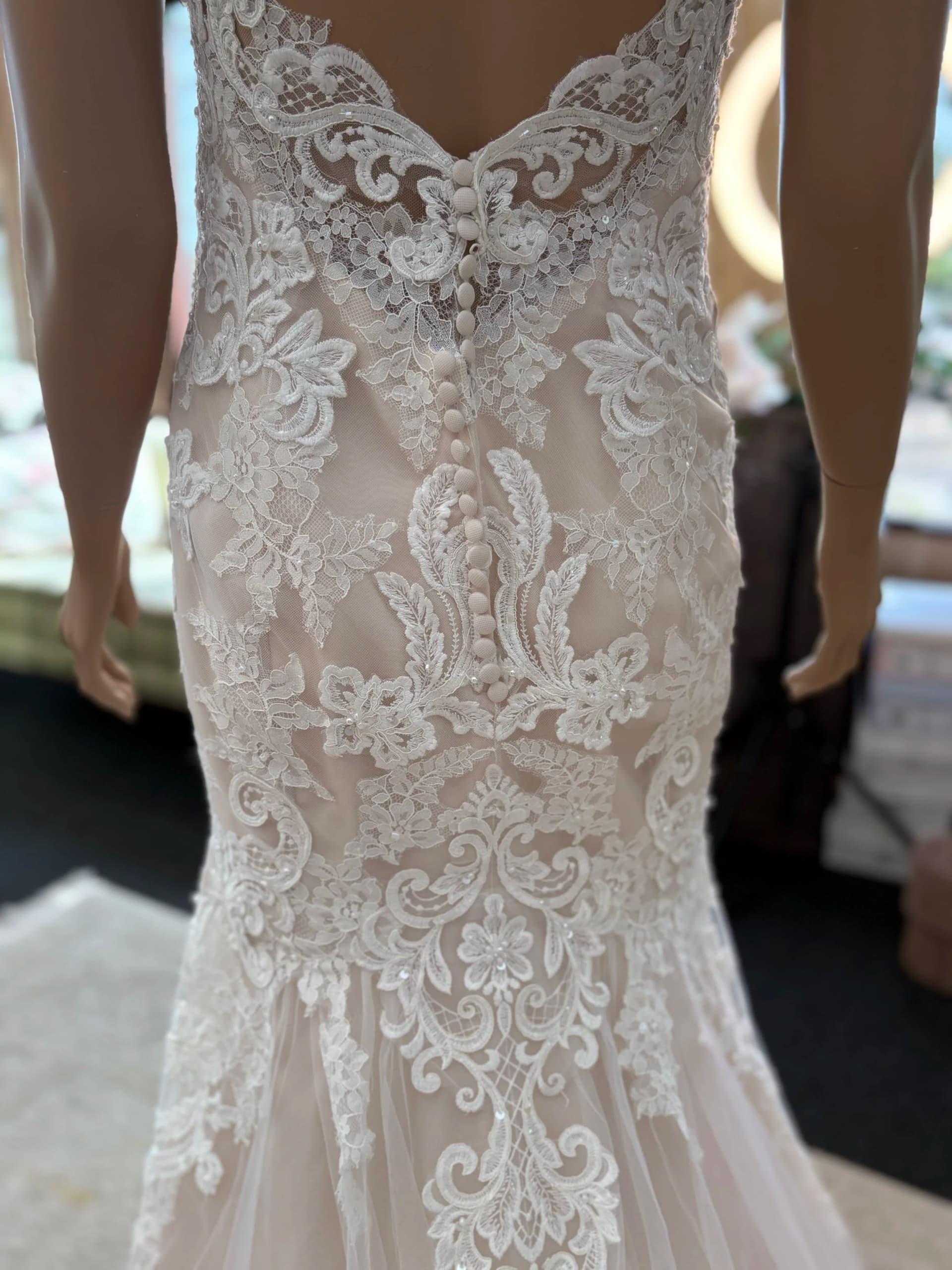 Elina – Preloved brudekjole str. 38 - billede 6