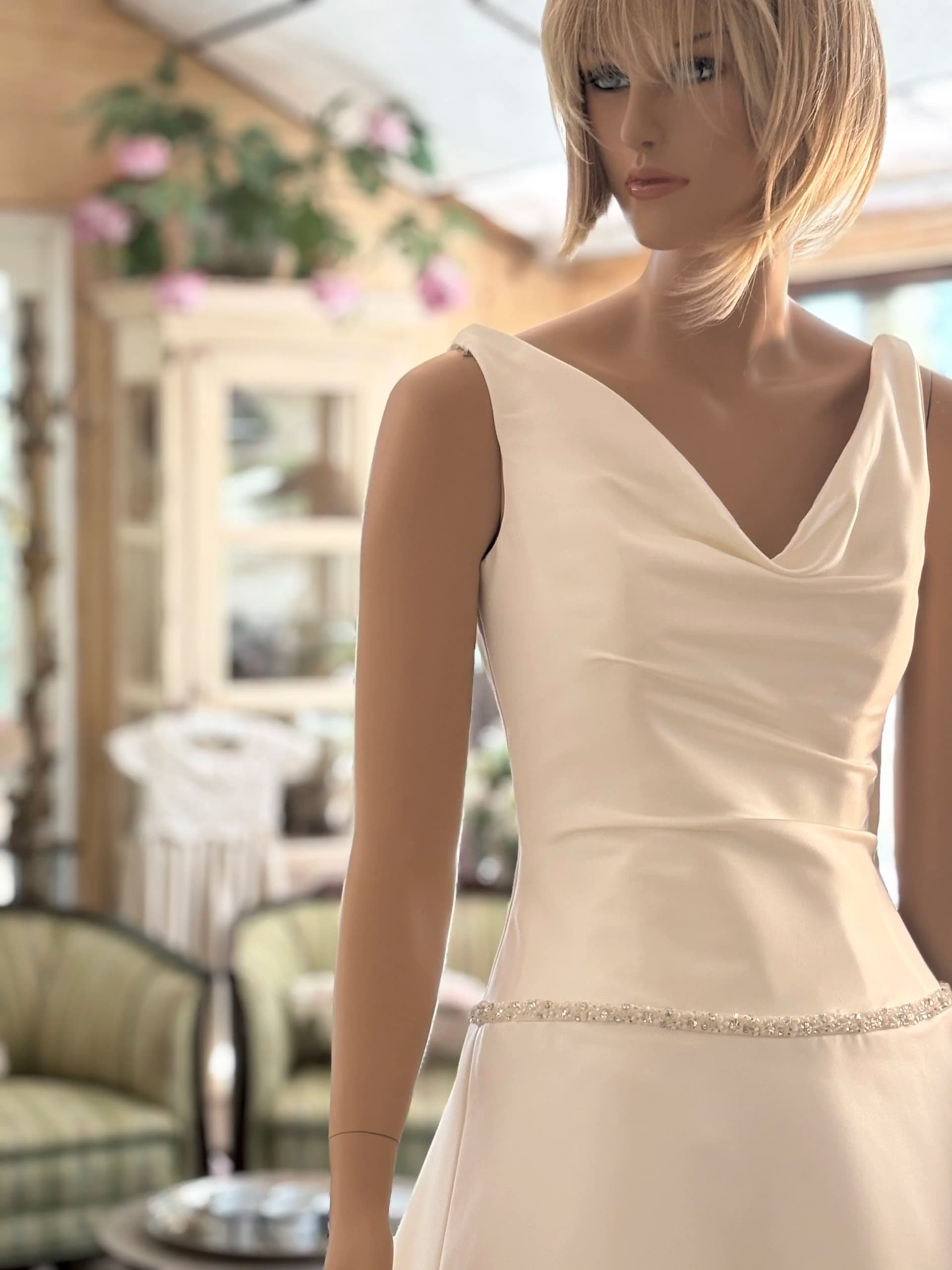 Petra – Preloved brudekjole str. 36-38 - billede 8