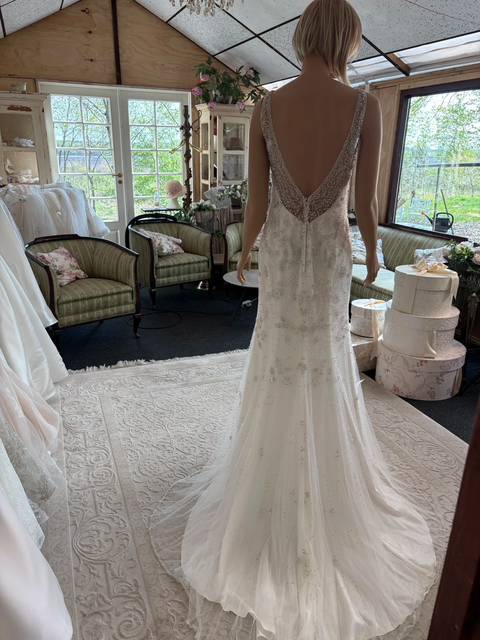 Karla – Preloved brudekjole str. 38 - billede 4