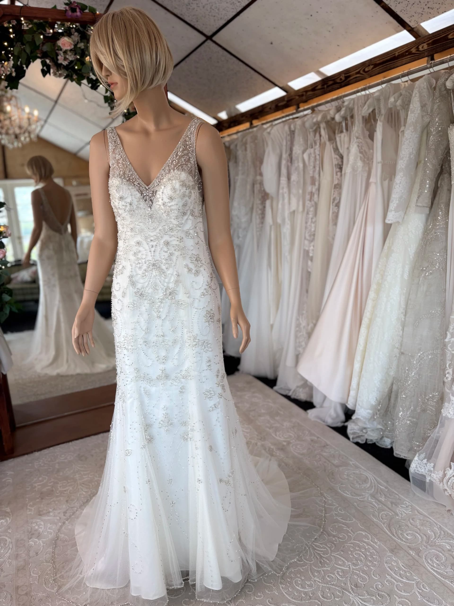 Karla – Preloved brudekjole str. 38 - billede 7