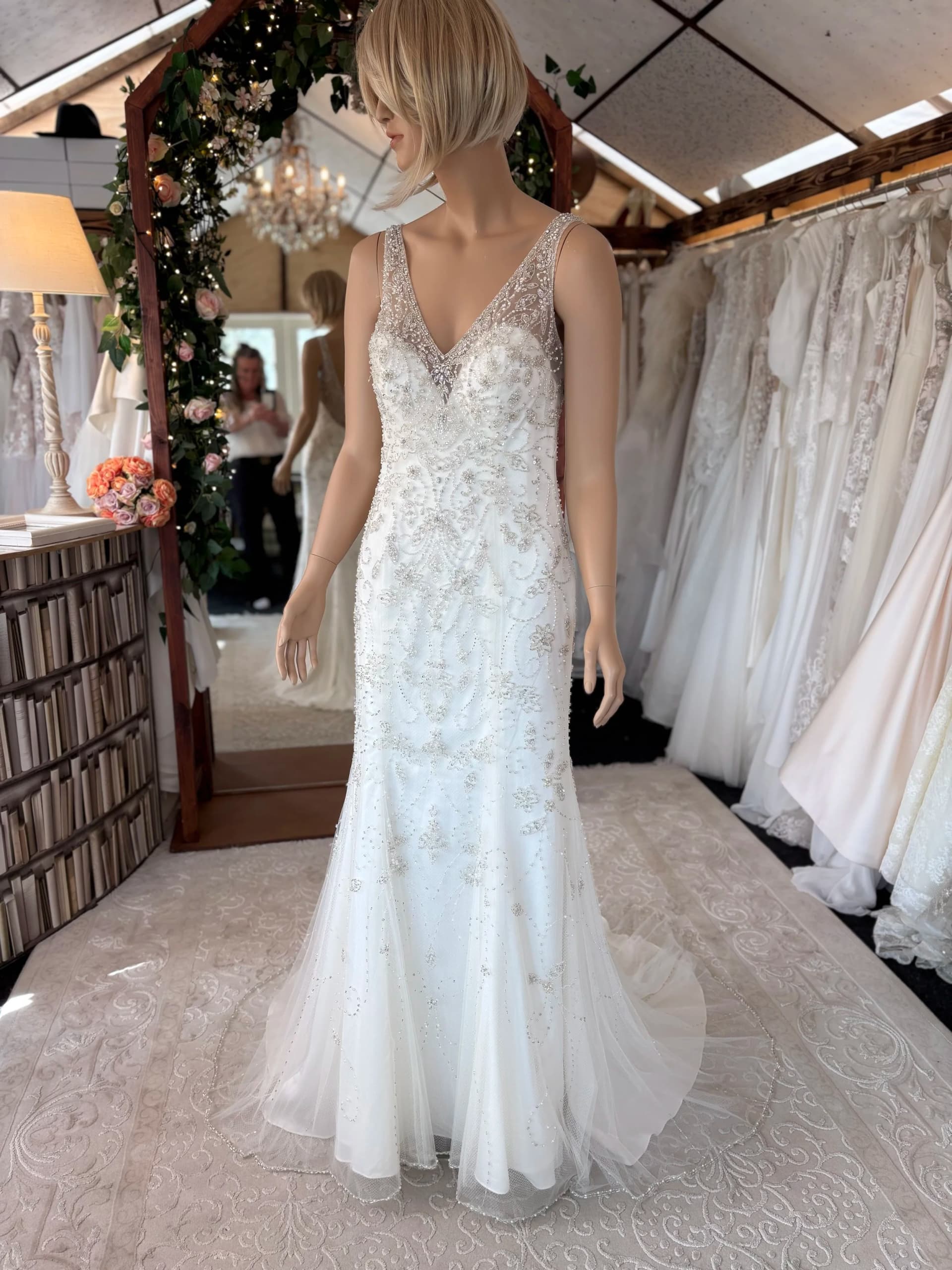Karla – Preloved brudekjole str. 38 - billede 8