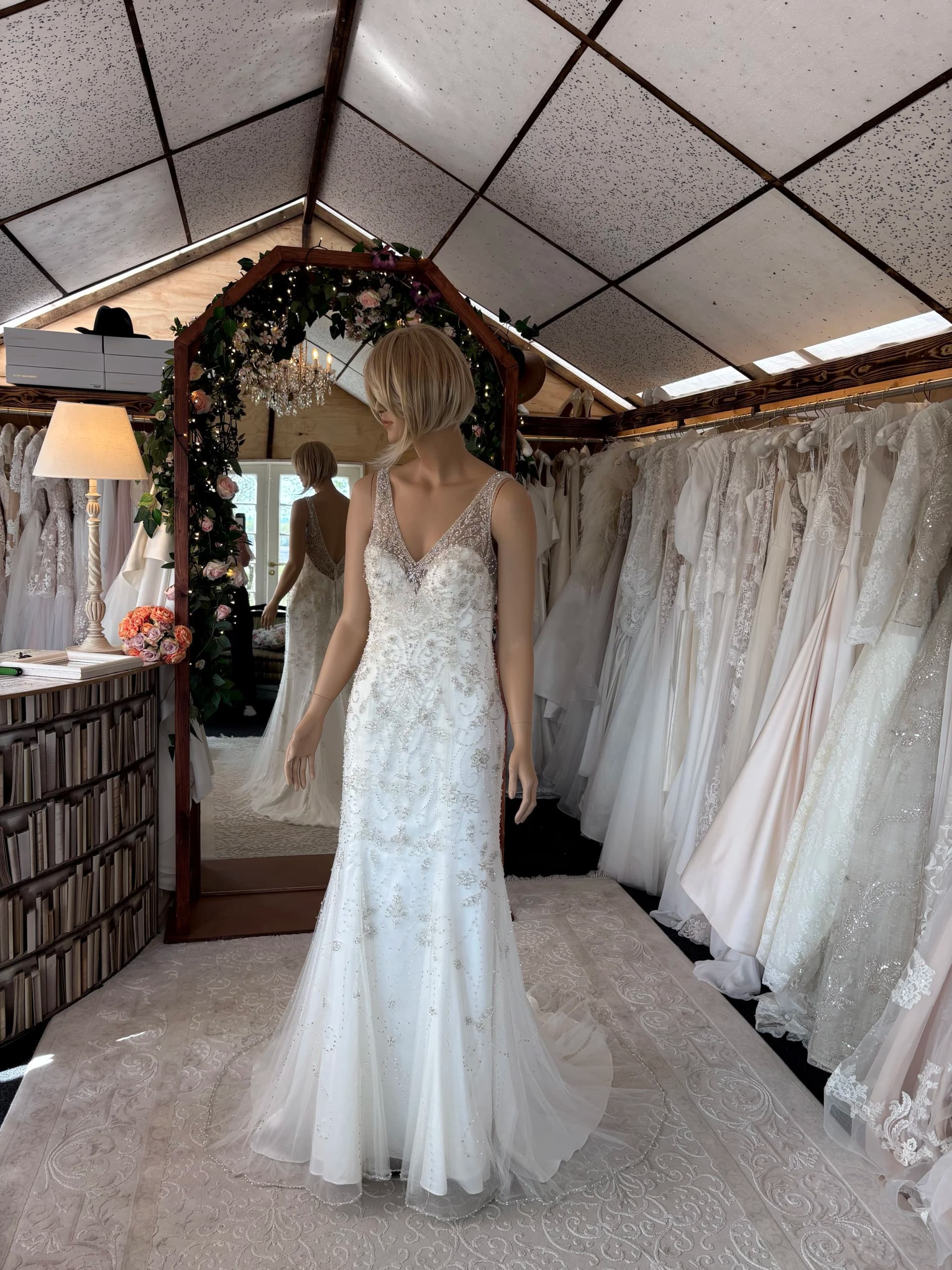 Karla – Preloved brudekjole str. 38 - billede 5