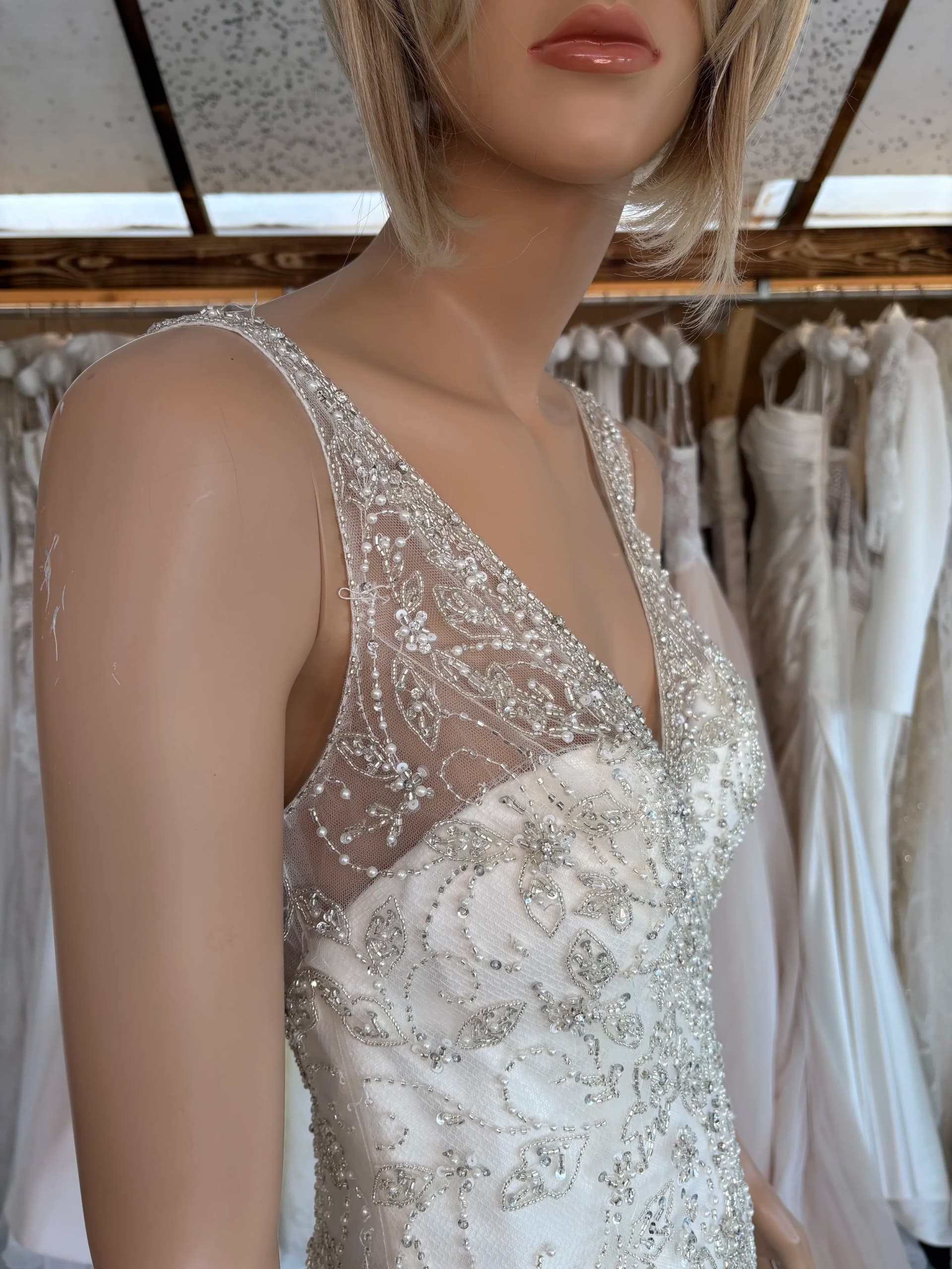 Karla – Preloved brudekjole str. 38 - billede 3