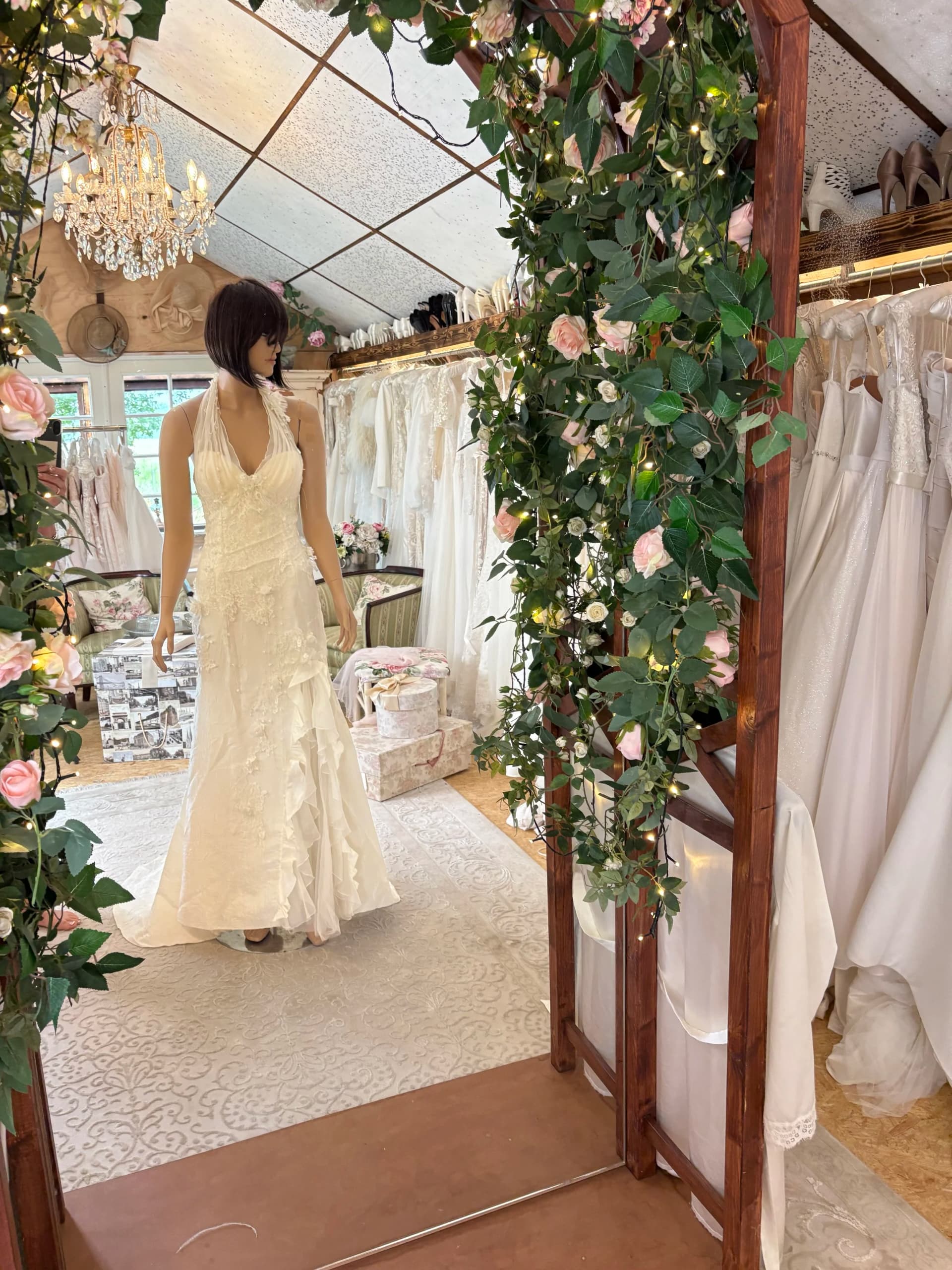 Fia – Preloved brudekjole str. 38 - billede 4