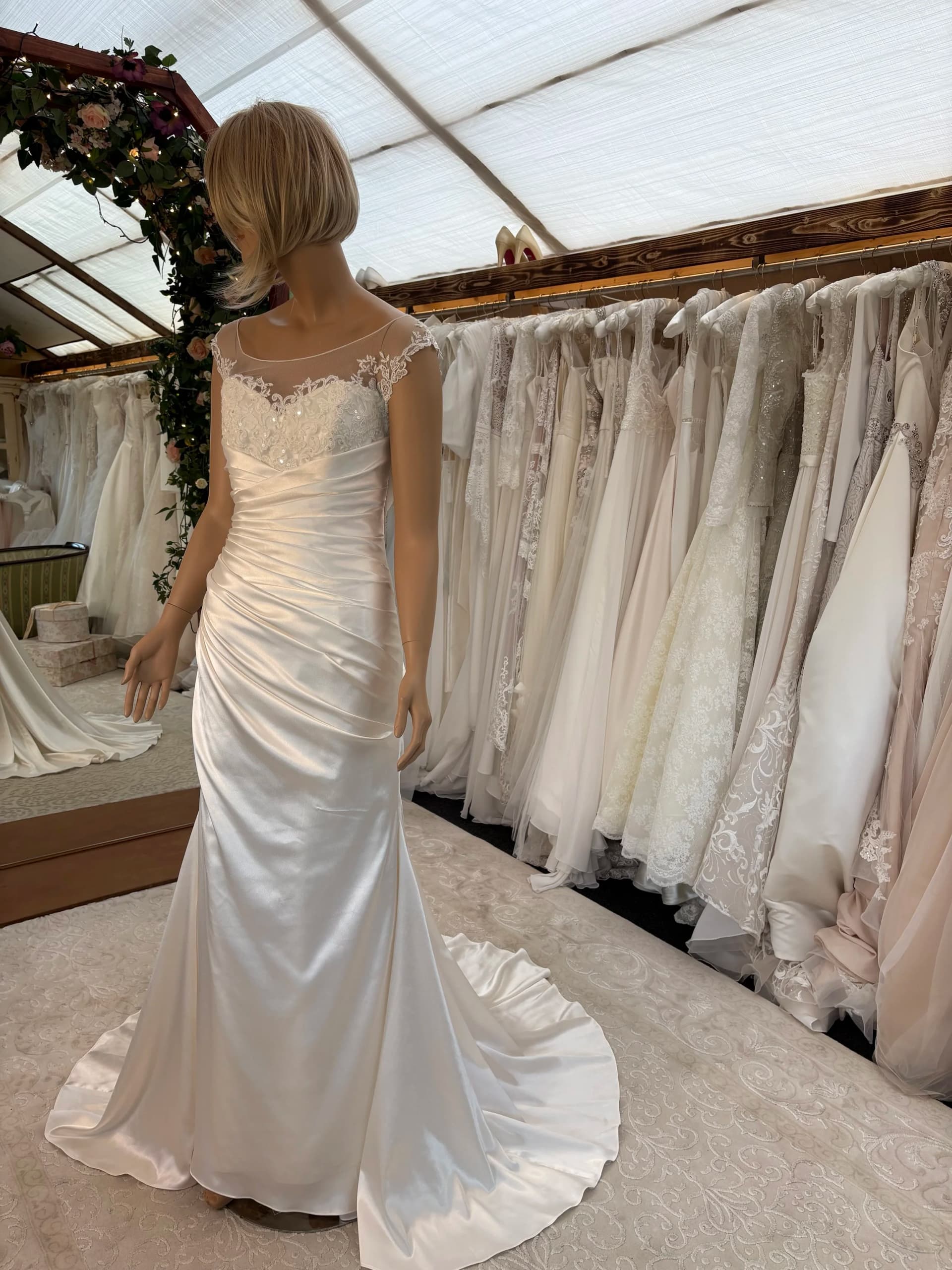 Iben – Preloved brudekjole str. 36 - billede 3