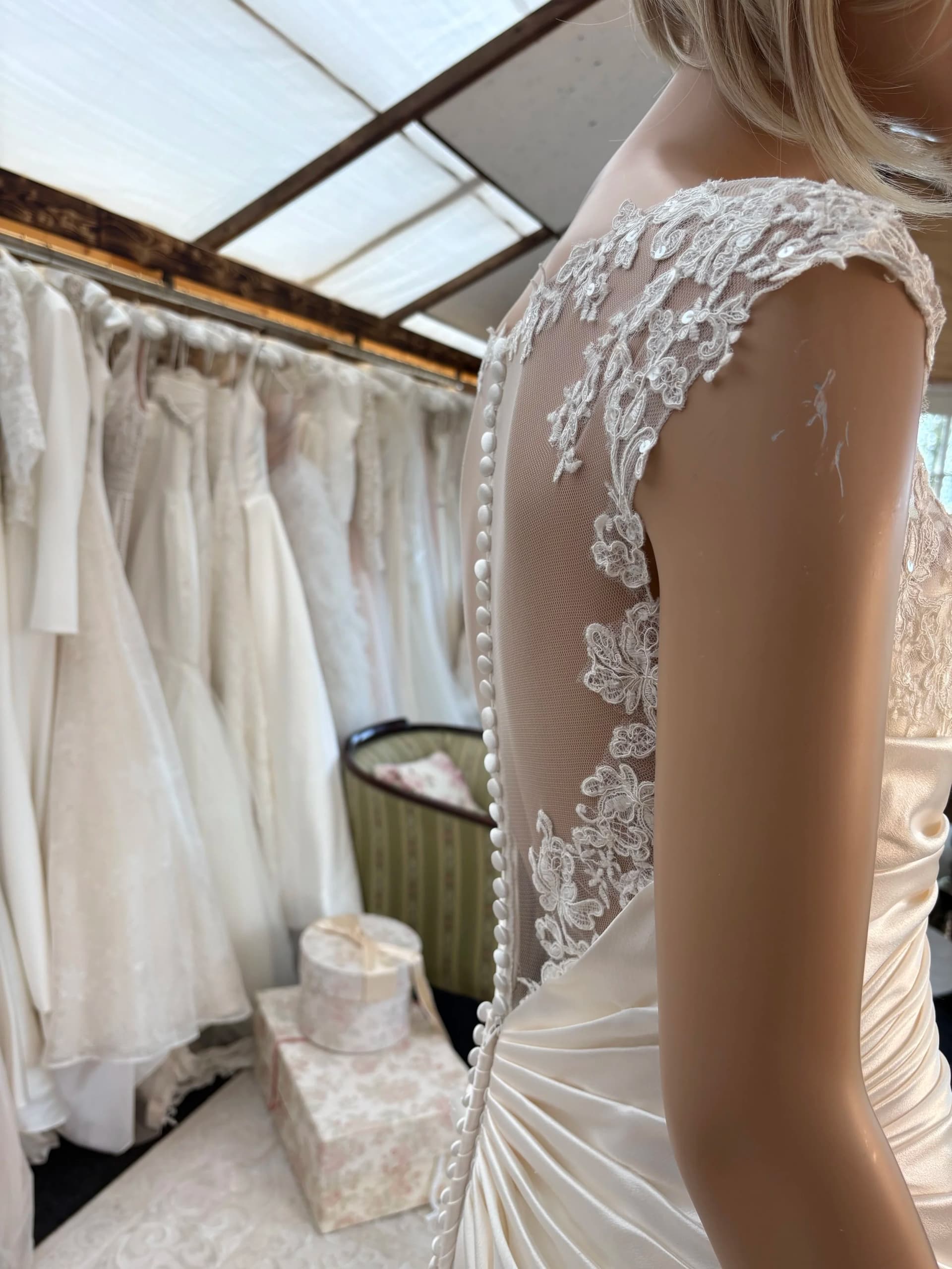 Iben – Preloved brudekjole str. 36 - billede 2