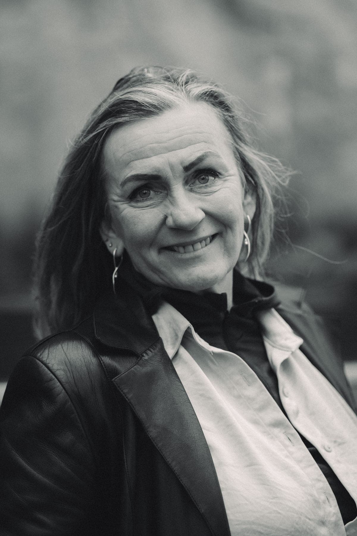Hanne i salonen på Munklindevej